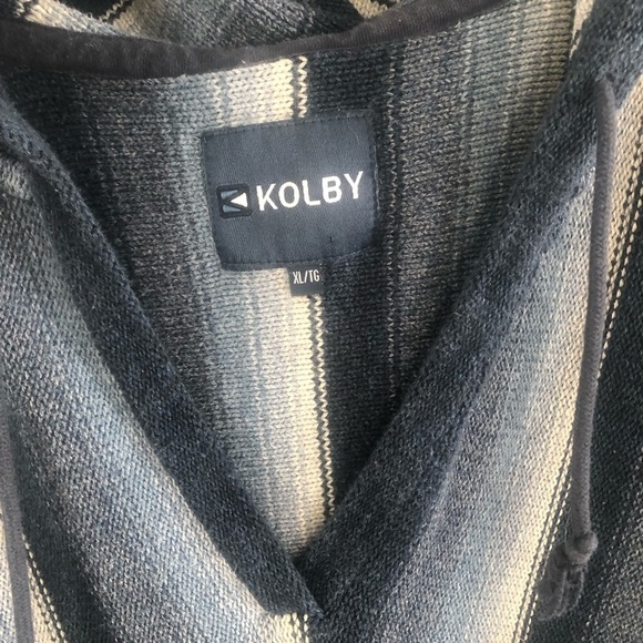 Mexican Baja blue hoodie sweater Size  XL 100% thick Cotton - Picture 4 of 12